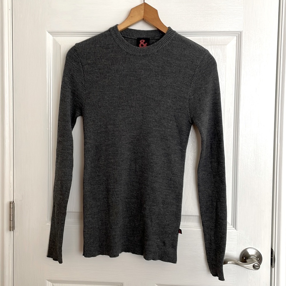 Dolce & Gabbana Grey Merino Wool Sweater